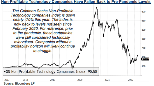 Non-profitable companys index