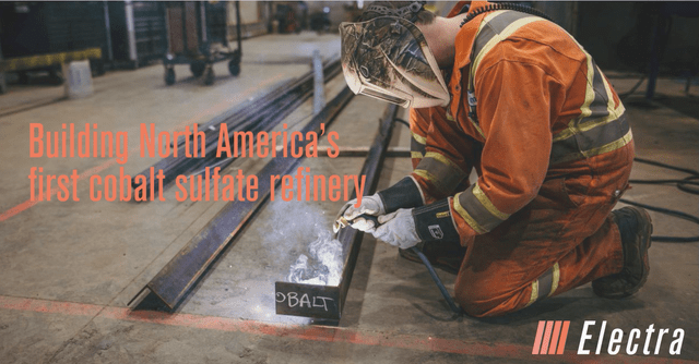 Electra will have North America's first cobalt sulphate refinery in 2023