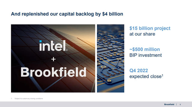 Brookfield and Intel Investment