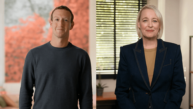 Zuckerberg e Julie Sweet