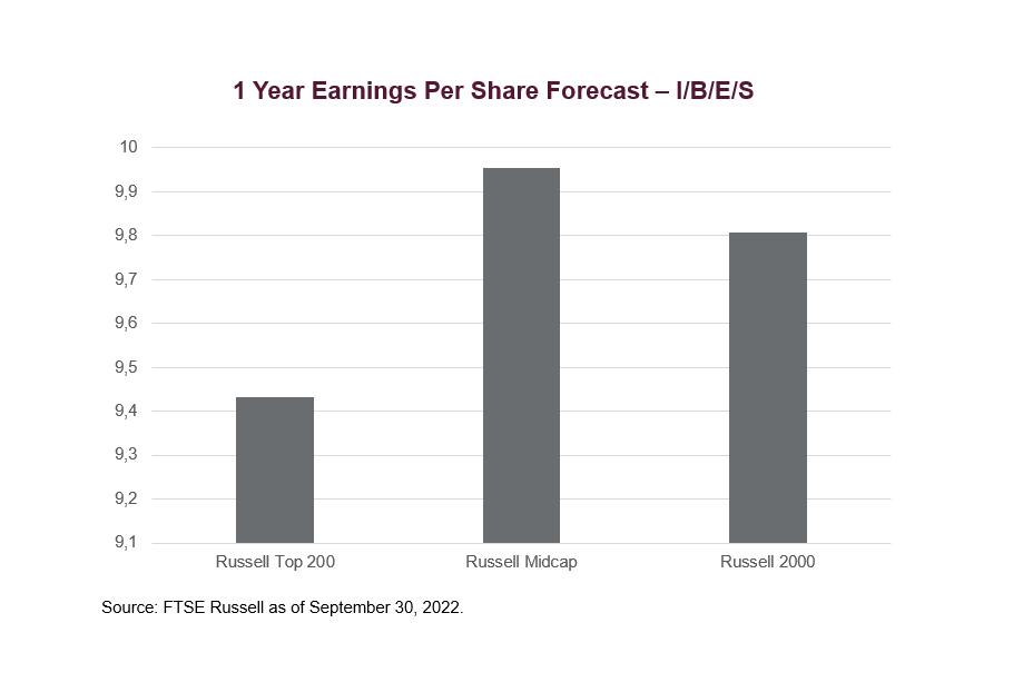 I/B/E/S 1 Year EPS Forecast