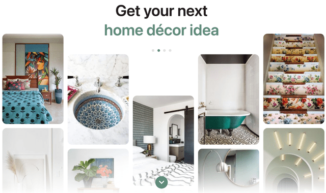 Pinterest can be used to inspire users