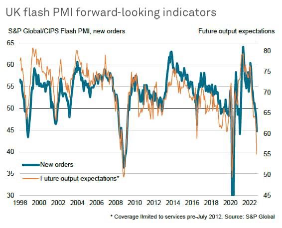 UK flash PMI forward-looking indicators