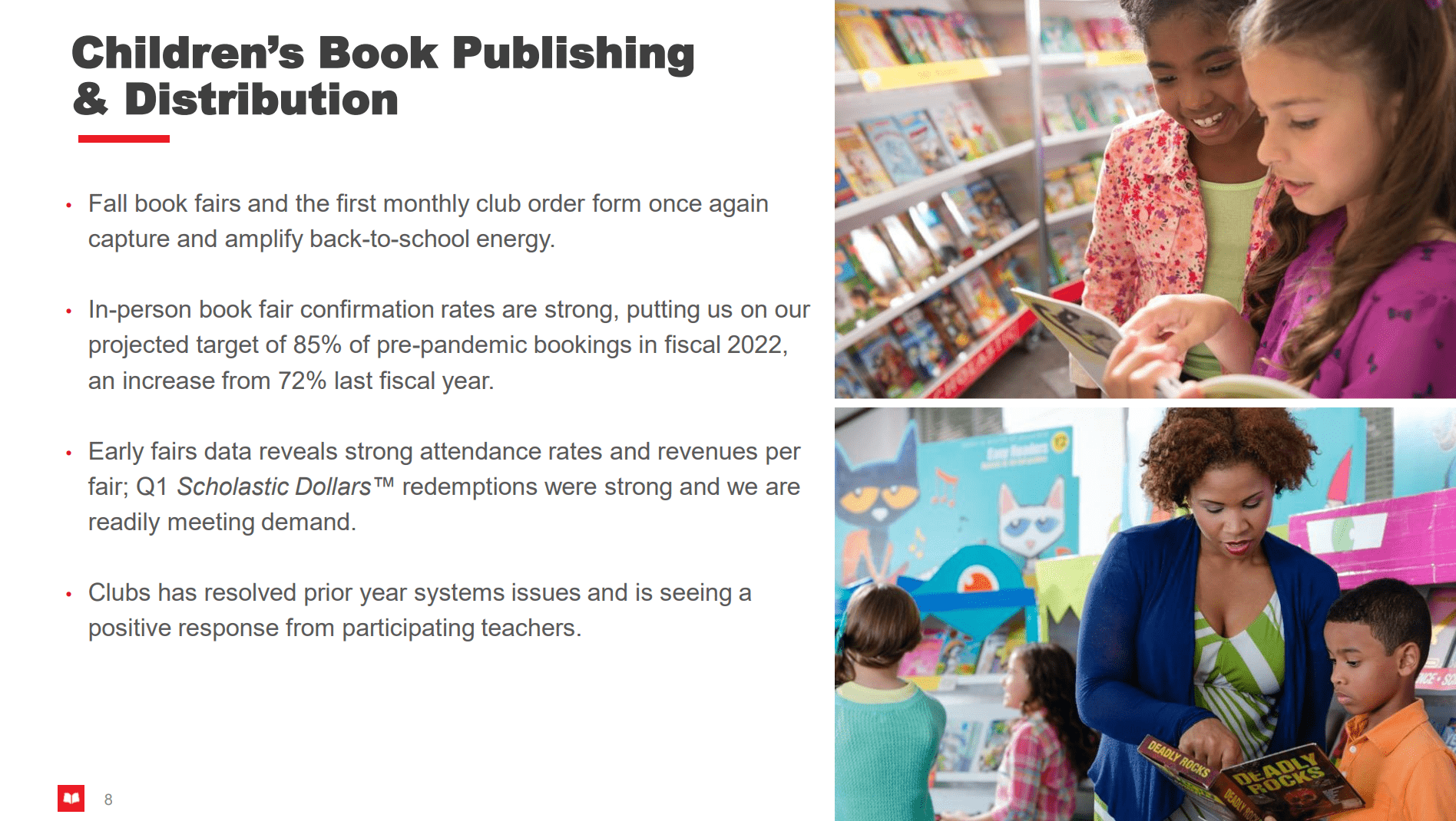 Earnings  Scholastic Book Fairs