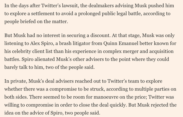 excerpt from Financial Times article