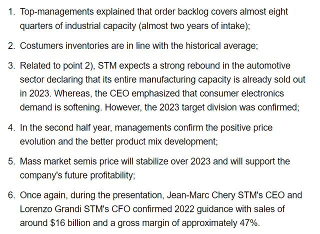 STMicroelectronics: Looking Ahead