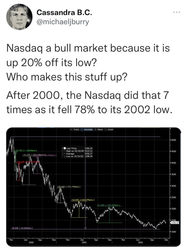 Michael Burry Tweet