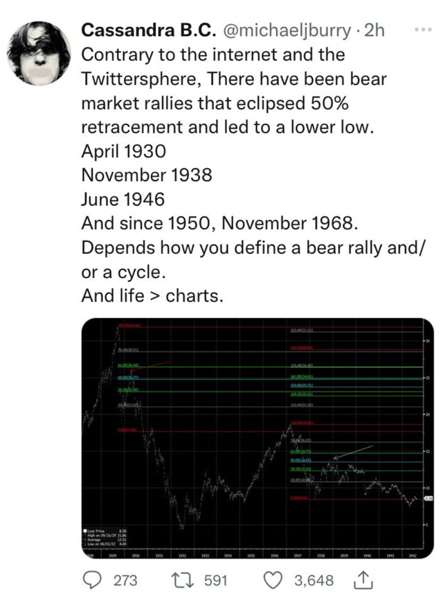 Michael Burry Tweet