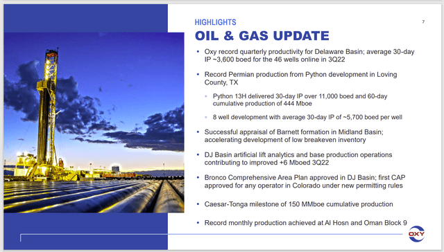 Occidental Petroleum Summary Of Operational Improvements