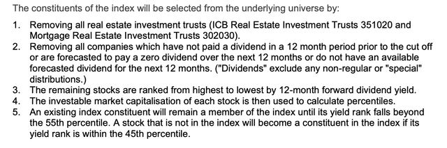 FTSE All-World High Dividend Yield Index rules