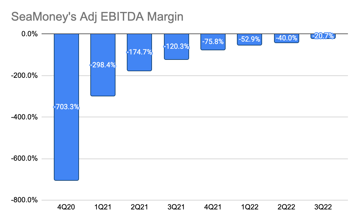 SeaMoney Adjusted EBITDA Margin