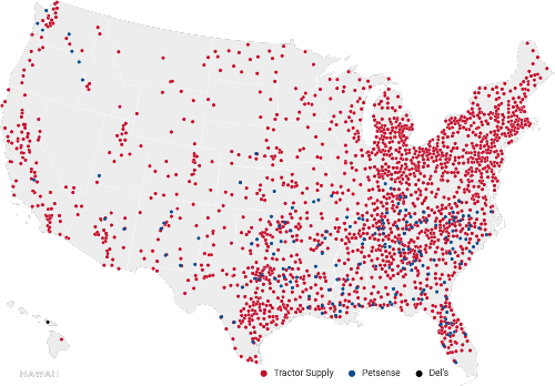 tractor stores map