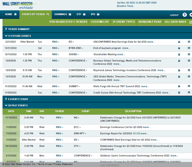 Corporate Event Calendar