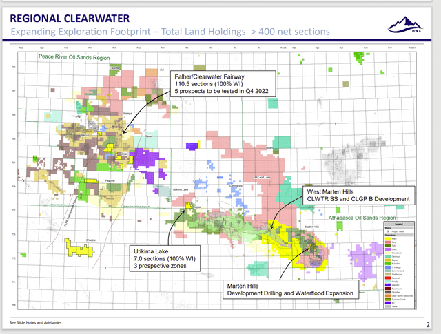 Headwater Exploration Map Of Operations and Key Well Results Highlighted