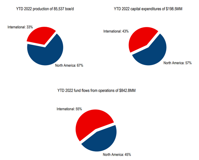 Рисунок 5 – Финансовые результаты VET в международном масштабе и в Северной Америке