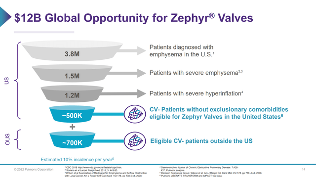 LUNG sees a big market opportunity