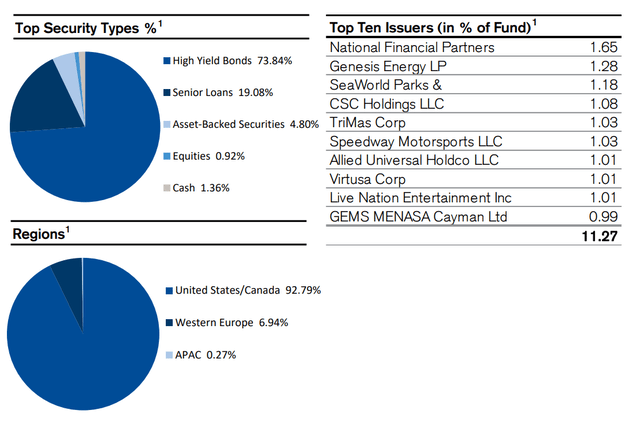 DHY asset allocation