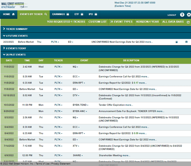 Corporate Event Calendar