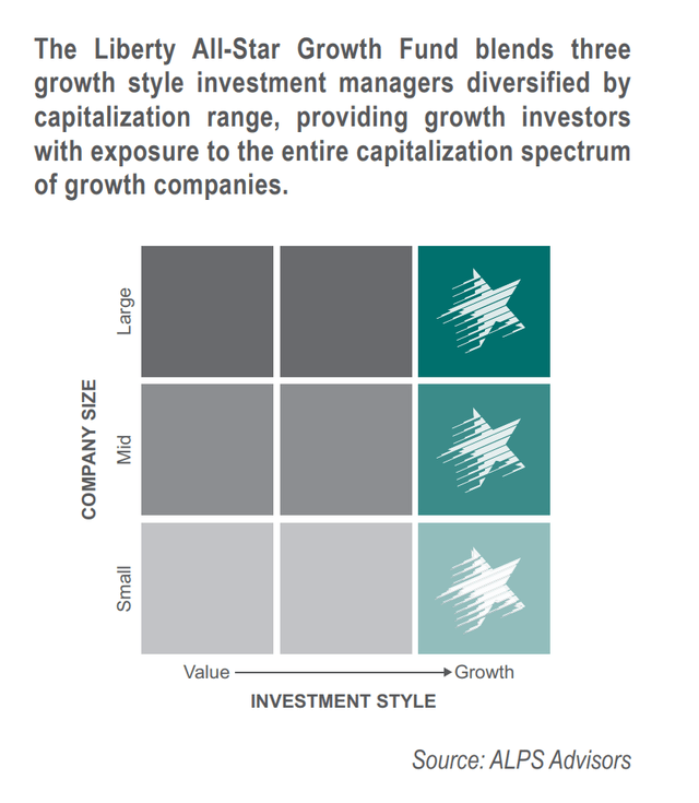 ASG growth style / market cap matrix
