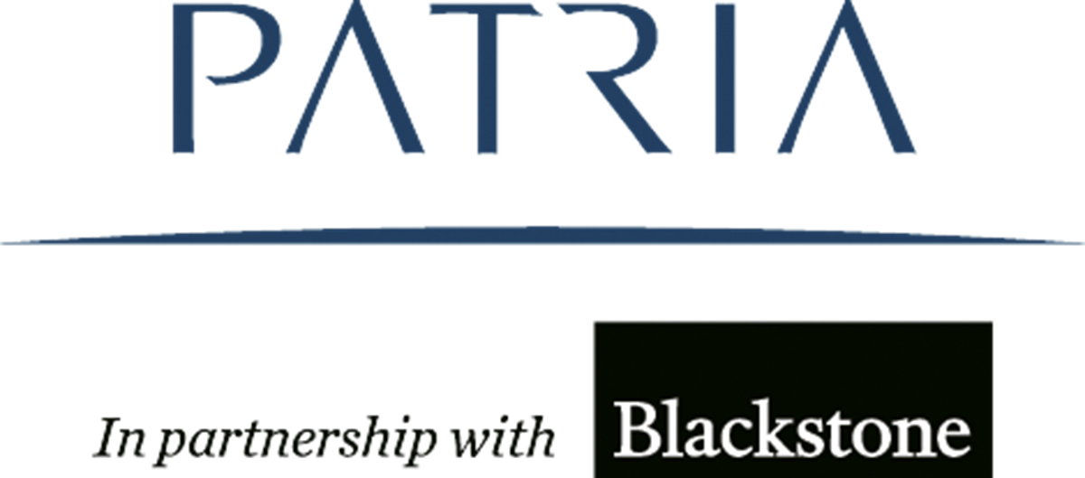 Patria logo with blackstone