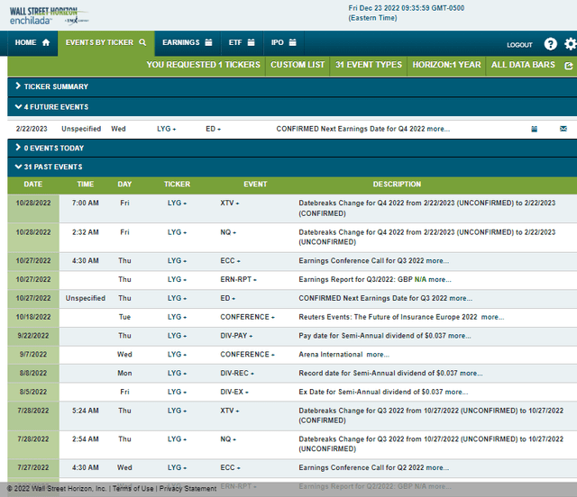 Corporate Event Calendar