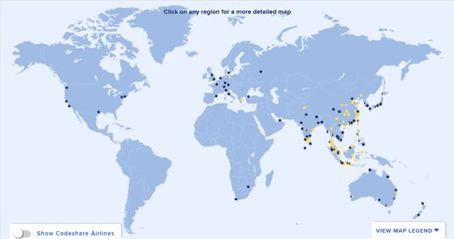 Singapore Airlines network