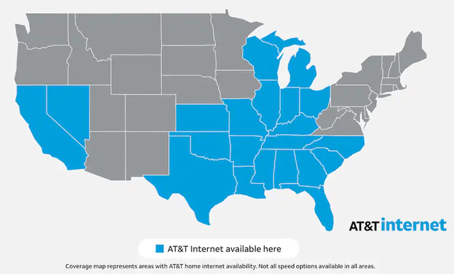 AT&T 21-State Territory
