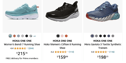 Hoka pricing