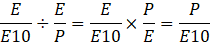 P/E10 equation