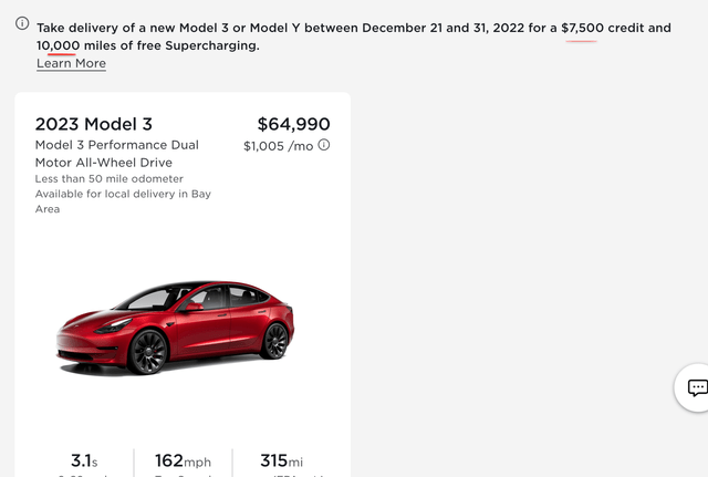 Tesla vehicle fleet