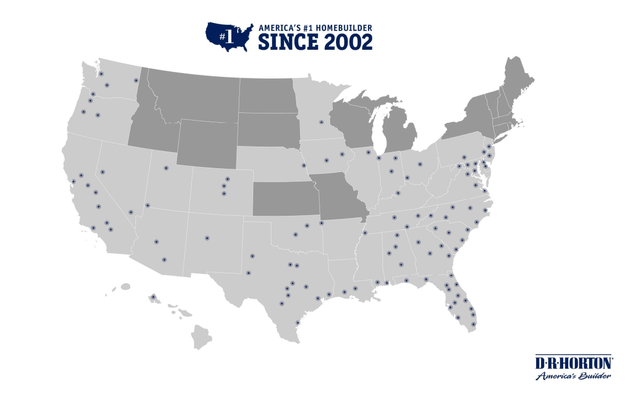 D.R. Horton map