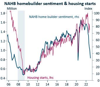 NAHB homebuilder sentiment and housing starts