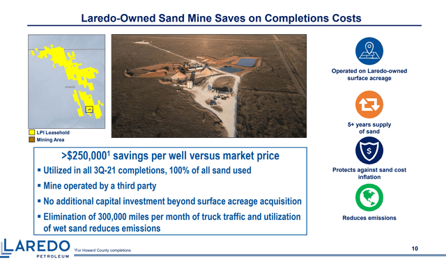 Laredo Owned Sand Mine Saves On Completion Costs