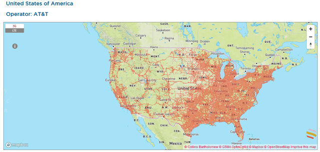 AT&T LTE coverage
