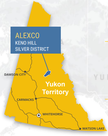 Alexco Resource Corp (<a href='https://seekingalpha.com/symbol/AXU' title='Alexco Resource Corp.'>AXU</a>) - Keno Hill map