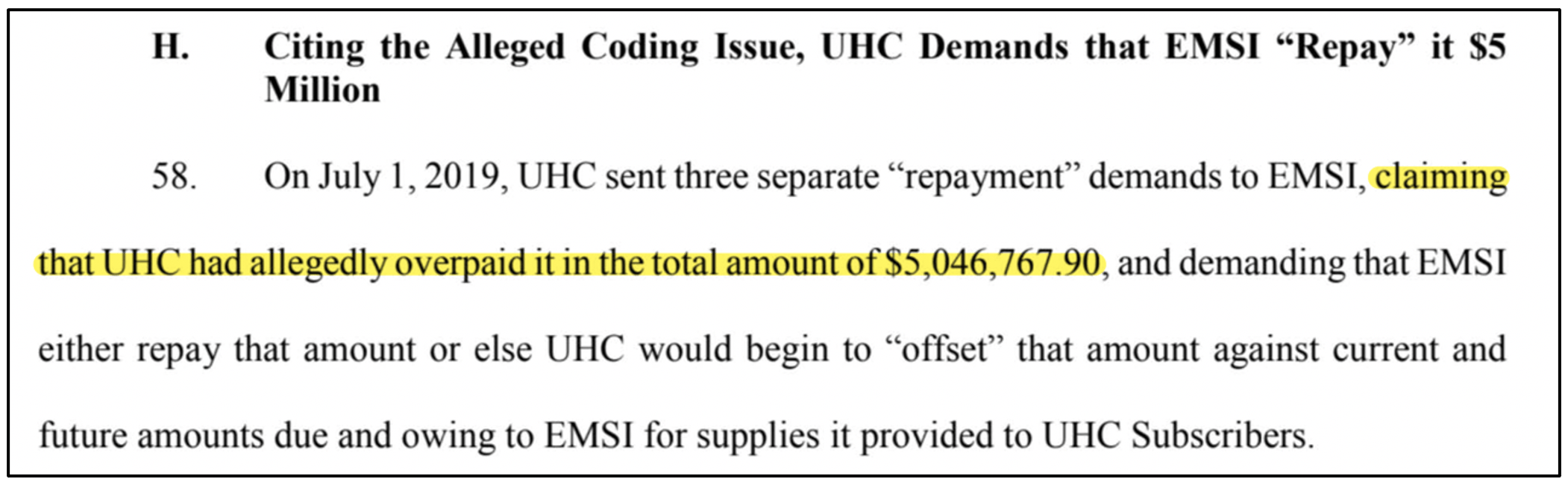 Zynex (ZYXI) Letter Indicates UnitedHealthcare Is Terminating Contract