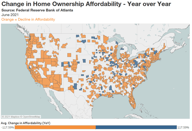 Home affordability declining