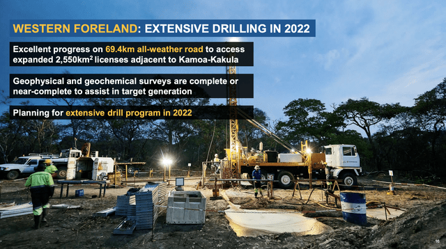 Western foreland: extensive drilling in 2022