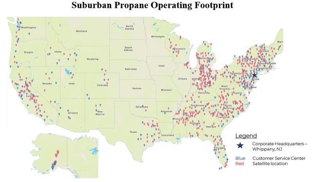 Suburban Propane operating footprint 