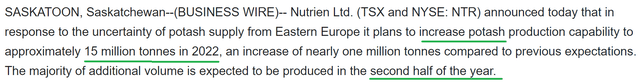 Nutrien press statement