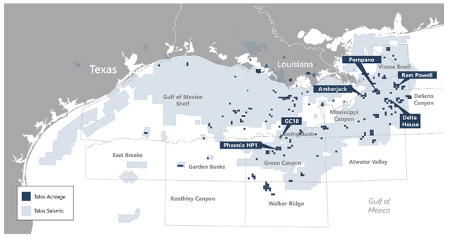 Talos Energy U.S. Gulf of Mexico assets