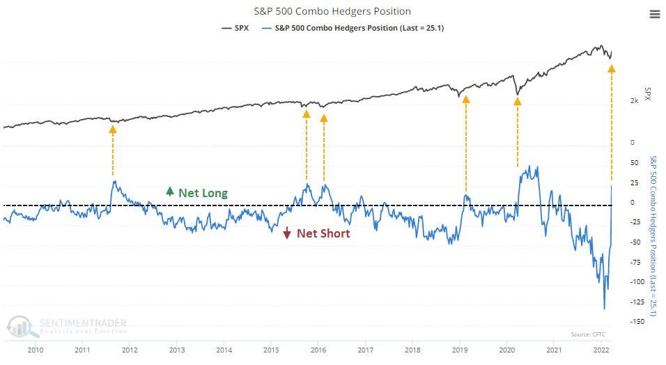S&P 500 hedged positions