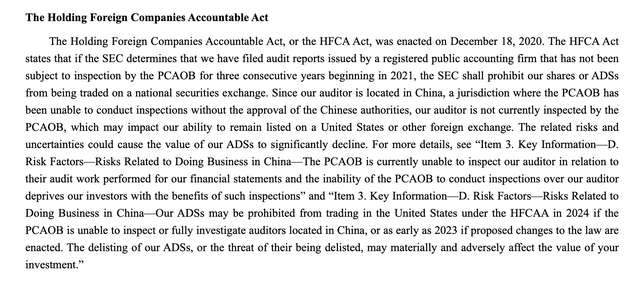 HFCAA report