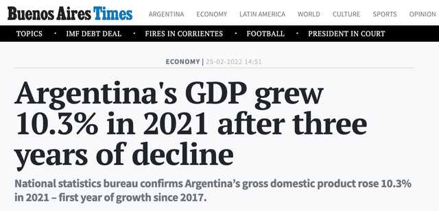 PIB argentino