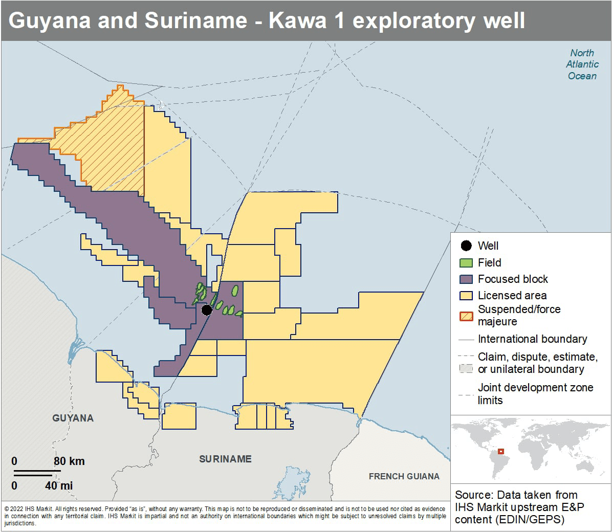 Guyana and Suriname Exploratory Well