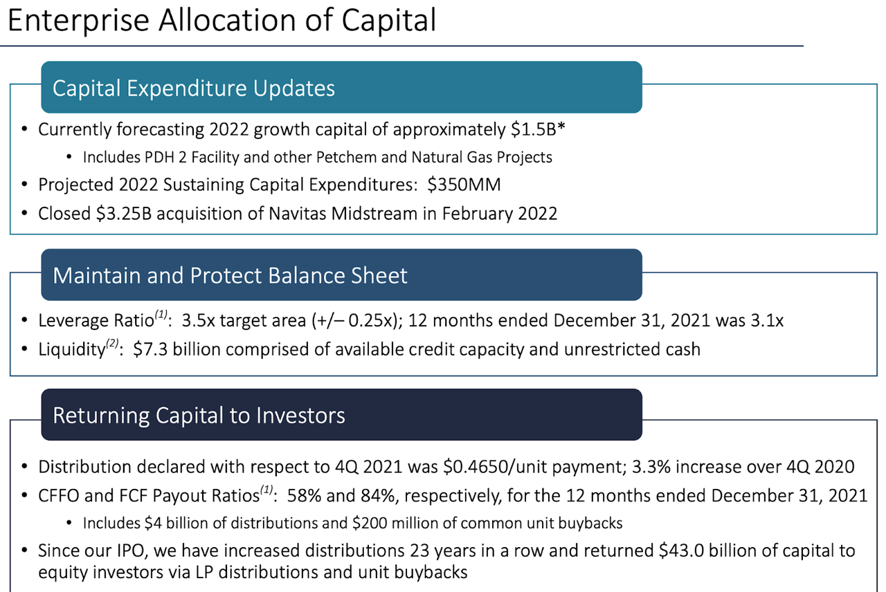 EPD allocation of capital