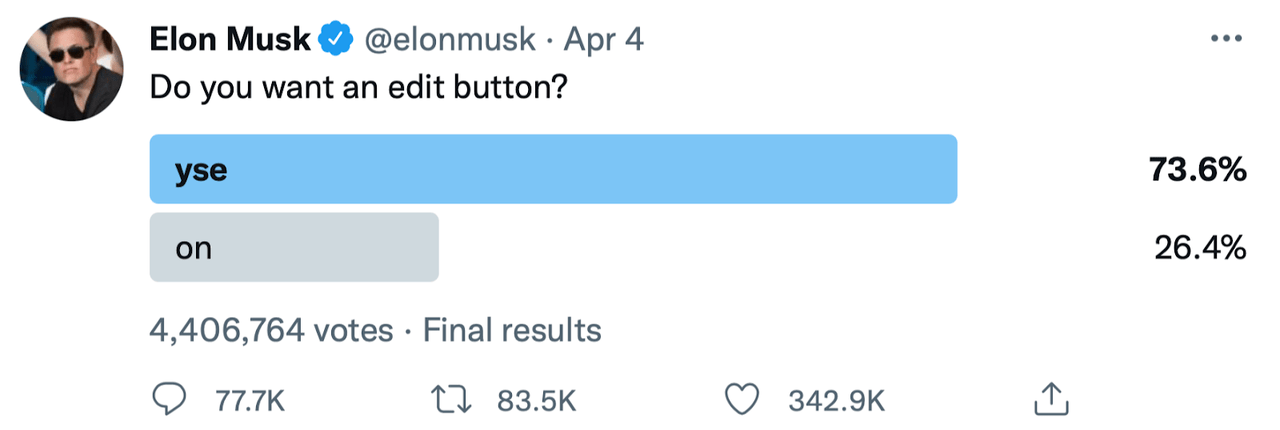 Elon Musk poll
