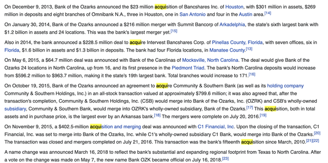 Bank OZK Wikipedia page
