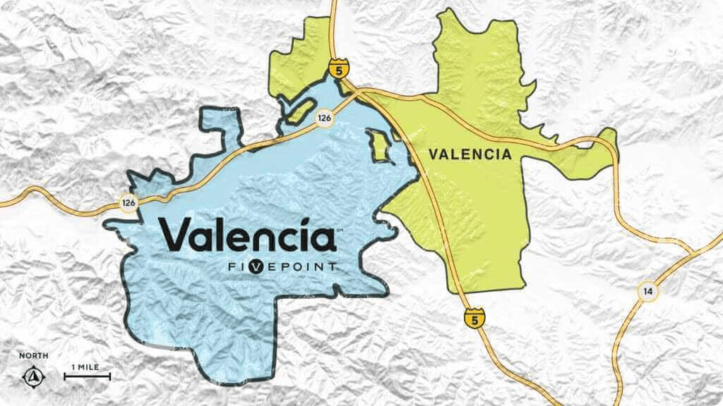 An image of the land that Five Point owns in Valencia.