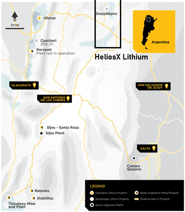 Road access to HeliosX Lithium, LAC, Chris Brown CEO, Craig Brown, Koch